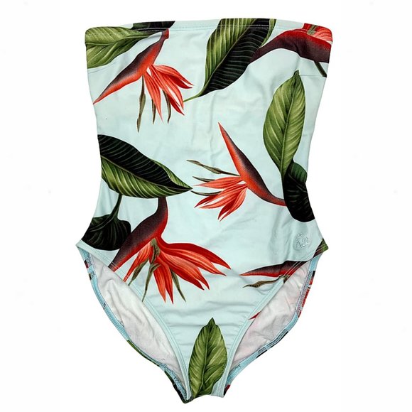 Tommy Bahama Bird Of Paradise Bandeau One-Piece - Picture 13 of 13